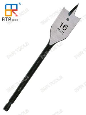 China BMR TOOLS Industrial Spade Paddle Flat drill 18mm Flat Wood Drill Bits High-Carbon Steel for sale