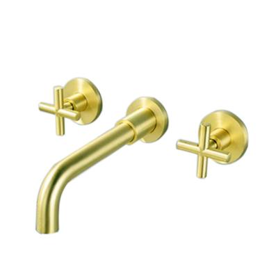 China Modern Brushed Sense Faucets Basin Faucet Gold Bathroom Faucet for sale