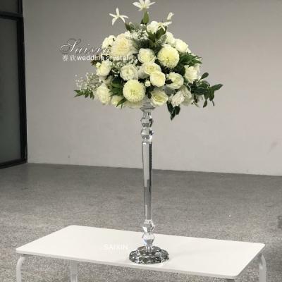 Cina Chiaro Cimitero Fiore Stand Matrimonio Piatto centrale Decorazione Tavola 75CM in vendita