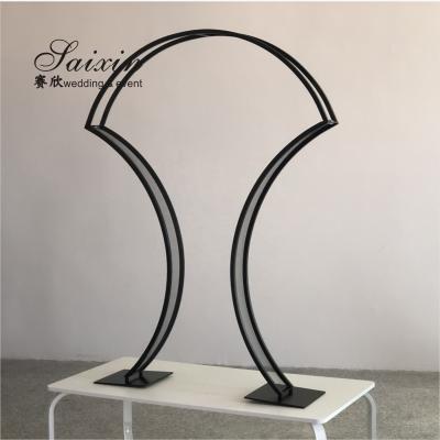 China 140CM Black Iron Stand For Flower Decoration Metal Wedding Table Centerpieces Arranging for sale