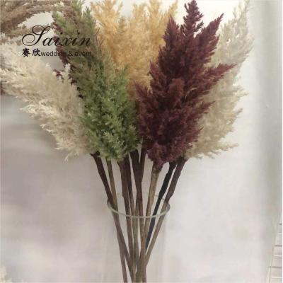 중국 Wholesale Large fluffy Pampas grass bouquet  Artificial flowers for wedding decoration 판매용