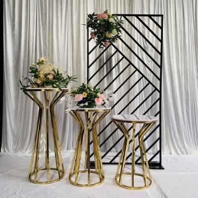 Китай European wedding stage decoration style stainless steel cake stand set продается