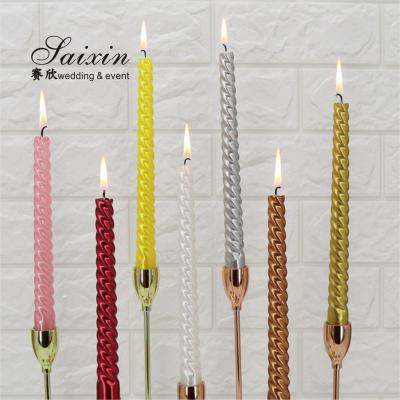 China ZT-C012 High Quality Non Drip Taper Candle Handmade Custom Long Stick Flameless Pillar Candle For Party zu verkaufen