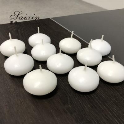 China Hot sale 4.5cm real wax water activated floating candles for wedding decoration centerpiece candle holders Te koop