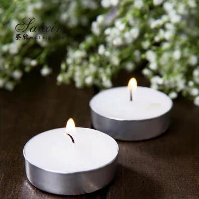 China Wholesale Decoration Wedding Event Cheap Aluminium Cup 8 Hours Tealight Candle For Party zu verkaufen