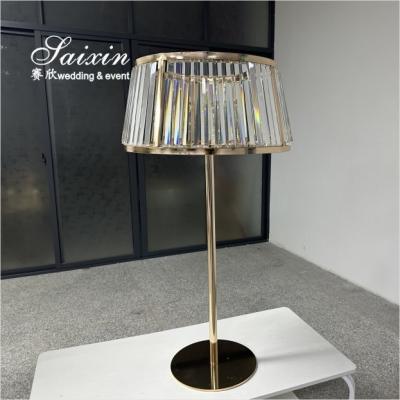 China New gold stand crystal shade centerpieces for wedding centerpieces for sale