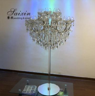 China Elegant 11 Arm Crystal Candelabra For Formal Occasions for sale