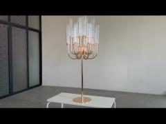 Factory Custom 20 Arms Gold  Metal Candelabra  For Event Decor