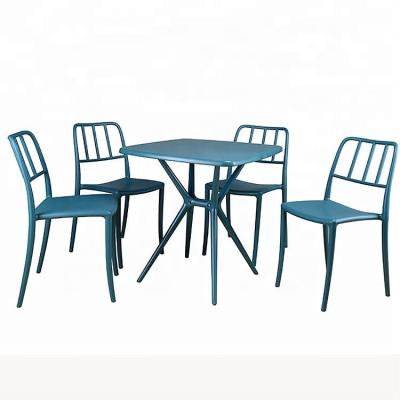 China Plastic Wood Furniture (Others) 4 Seats 1Adjustable Cafeteria Table Set Home Furniture Dining Table Table for sale