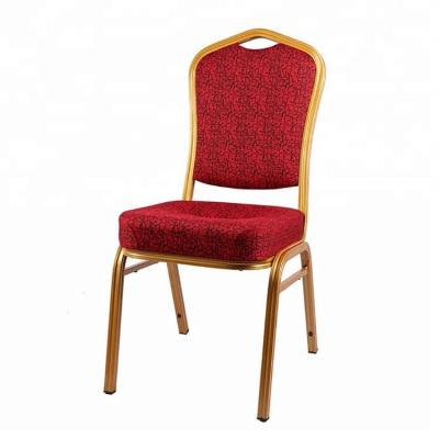 China Convertible Red Golden Wedding Dining Chair For Banquet for sale