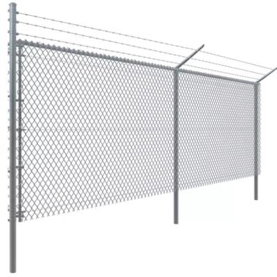 China Easily Assembled Hot Dip Galvanized Zinc Coated 6Ft 8Ft 15m Roll Cyclone Wire Diamond Mesh Farm Chain Link Fence for sale