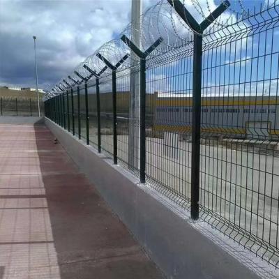 China Steel Fence Netting Barrier for Fishing Pole and Square Pole for sale