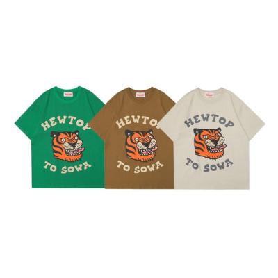 China 2022 Cute Tiger Graphic anti-pilling t-shirts factory style new for women zodiac year clothing stylish for sale