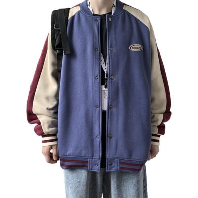 China 2021 Autumn Wholesale Fashion Design Unisex Custom Print Quilted Coats Embroidered Letter Contracted Baseball Casual Jacket for sale