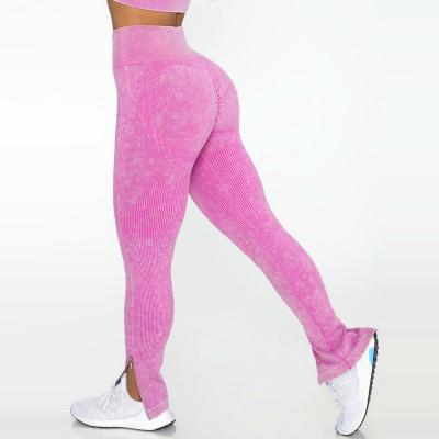 China Tight yoga crack! crack! Breathable Seamless Leggings Butt Pants Women's Workout Fitness Leggings Yoga Gaiters for sale