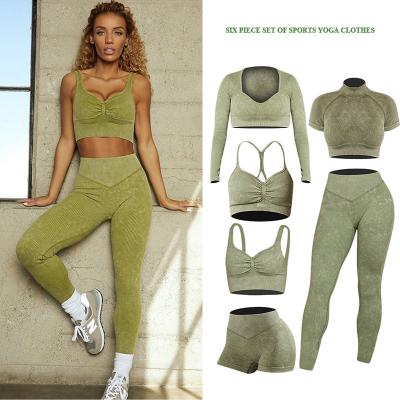 China Seamless Clothing Gym Yoga Conjunto De Yoga Sport Seamless Custom Workout Clothing Set For Women for sale