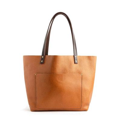 China 2022 New Arrival Night Light Women Tote Lady Bags Fashion Genuine Leather Shoulder Handbag Leather Tote Bag for sale