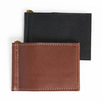 China PU Wallet Money Clip Genuine Leather Rfid Blocking Wallet Smart Money Clip Wallet For Men for sale