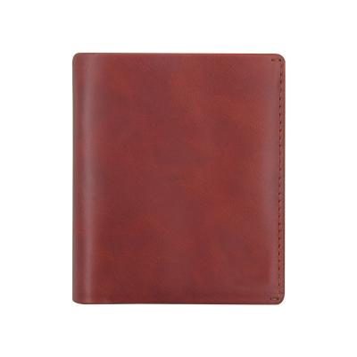 China Men's fashion rfid smart wallet genuine leather slim wallet leather anti-theft wallet for men for sale