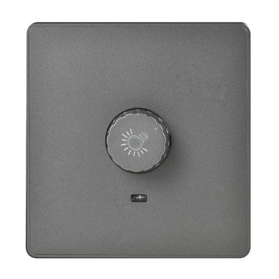 China New Arrival PC bronze surface+Phosphor or red copper light dimming multi touch wall dimmer hotel household color switch outdoor mounted socket for sale