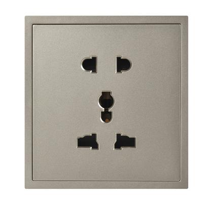 China PC Bronze or Red Copper Cheap Price Hotel Wall Switch Modern British Standard Socket 10A 5 Pin Surface+Phosphor High-Grade Quality For Household for sale