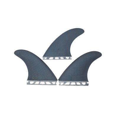 China Unisex Custom Fiberglass Half-Carbon Tri Fins FC /Future Surfboard Surfboard Honeycomb Fin Set for sale