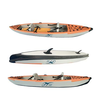 China Sea Kayak Two Person Pedal Kayak Fishing Paddleboard Inflatable Canoe Boat Handle Customizable Safety Seats for sale