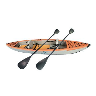 China Inflatable Sea Kayak Two Person Kayak Boat Double Paddles Comfortable Canoe Seat Seaside Sport Vacation Boats for sale