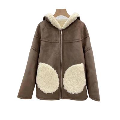 China hot sale Anti-wrinkle shape new fashion temperament zipper hooded coat and anorak for sale