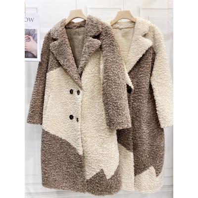 China 2022 New Arrivals Anti-wrinkle Long Sleeve Fleece Printing Long Sleeve Coat Woman Winter for sale