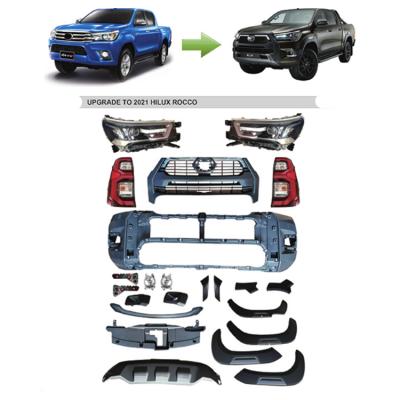 China ABS body kit 2015 new 2021 hilux accessories hilux revo upgrade hilux ROCCO ABS body kit for sale