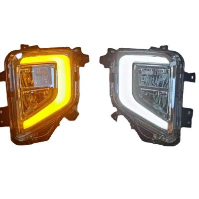 China 2020 Triton L200 ABS TWO LED Colors Daytime Running Lights Triton Fog Lamp for sale