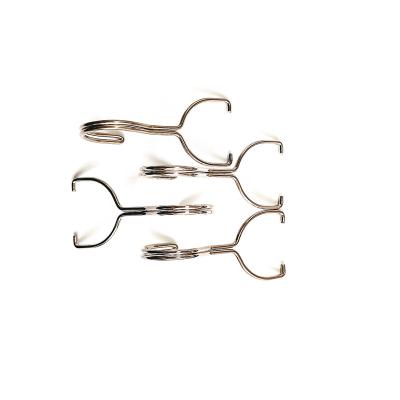 China Custom Bent Coil Stainless Steel Guides Spring Metal Long Hanging Hook for sale