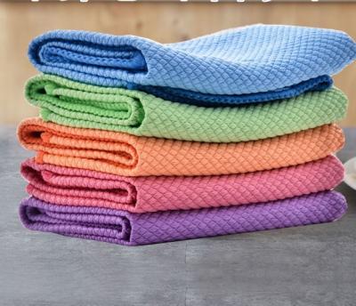 China Viable stock different microfiber kitchen towel/window color glass cloth microfiber cloth mikrafibra fabric ready for sale for sale