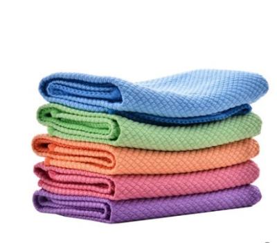 China 6pcs/pak/window ready for sale different current viable microfiber kitchen towel color glass cloth microfiber cloth mikrafibra cloth for sale