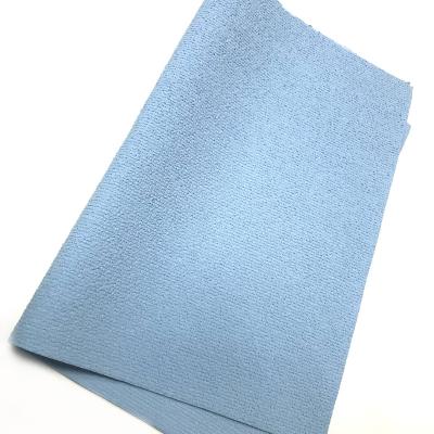 China QUICK DRY Blue Color 300gsm Microfiber Terry Towe With PU Coating for sale