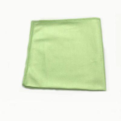 China QUICK DRY Microfiber Cloth 40x40cm Microfiber Cleaning Cloth Green Color Screen Microfiber Glass Polishing Towel for sale