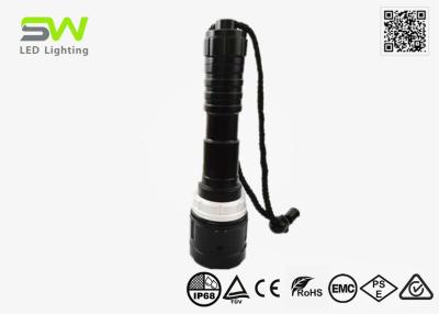 China 550 Lumens Aluminum Alloy Underwater Diving Flashlight 80 M SOS Strobe for sale