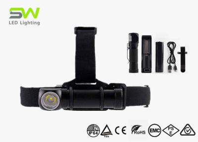 China IP64 Super Brightness Waterproof High Lumen Led Headlamp With Detachable Flashlight for sale