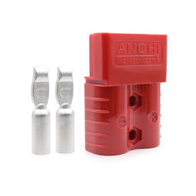 China Electrical power system Power Connector anderson style  120A 600V Red  Quick Connect 2 Pole forklift Connector Plug forklift battery plug for sale