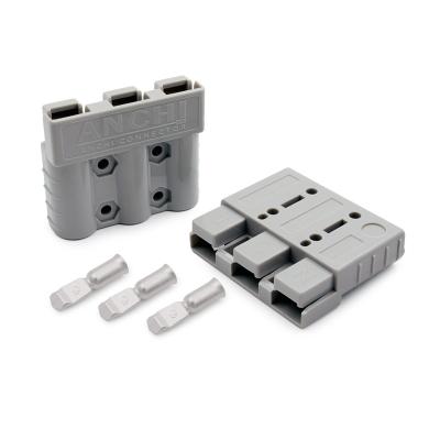 China Power supply 3Pin 50A Grey for anderson style Connector & 50Amp 600v Battery charging plug for sale