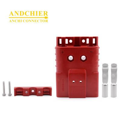 China Power supply.  Electric vehicles.  Material handling equipment.  Rechargeable battery applications.  Power distribution equipment.  Industrial equipment. SBE80A 600V  Red Forklift Bettery Connector  Battery Charging Plug High Voltage plugs anderson style  quick connector plug for sale