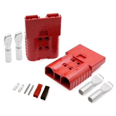 China The power supply SBE320A 150V MAX series 2Pin Forklift Bettery Connector SRE Red Color Battery Charging Plug with Auxiliary Contact for sale