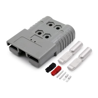 China The power supply SBE series SBE160A150CV Grey 2Pin Forklift Bettery Connector Anderson style Battery Charging Plug with Auxiliary Contact for sale