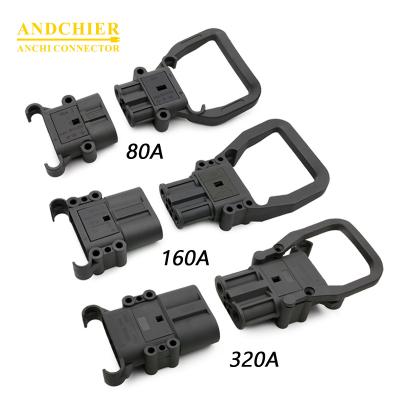 China Electric vehicle and forklift electromagnetic 80A 160A 320A 150V anderson DIN  REMA  Forklift Parts Battery Connectors connector forklift connector for sale