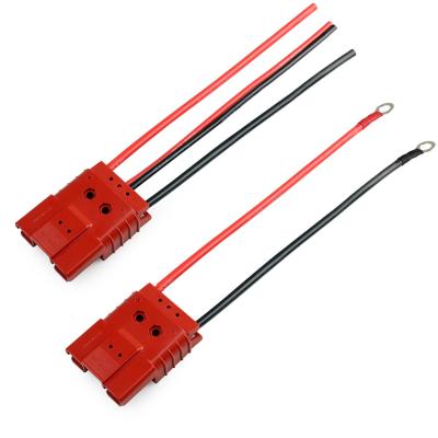 China The power supply Hot sale Customized andersons SBE80A connector 12/24 volt Extension Leads  cable Dual core 10/8/6awg Silica gel wire for sale