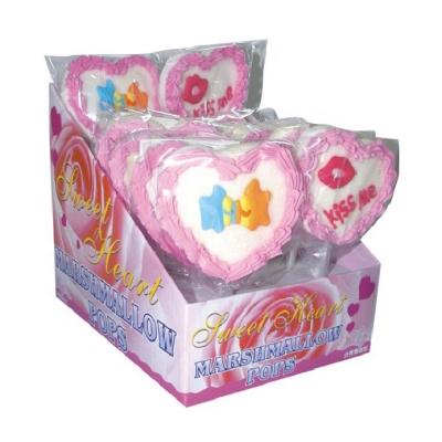 China Natural valentine marshmallow pop for sale