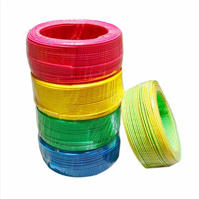 China Engineering Projects Professional Supplier PVC 4mm2 Electrical Solid Insulation House Wire Single Core for sale