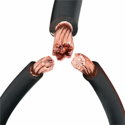 China Heat Tracing YH 35mm Rubber Insulated Electrical Wires Welding Cable for sale