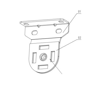 China High Quality Roller Parts Roller Blind Blind Clutch Manual Blind Clutch For 38mm Roller Mechanism Blind Middle Bracket for sale